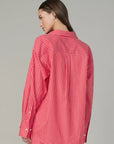 Boyfriend Button Down - Cherry