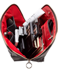 Kusshi Signature Makeup Bag - Black & Red