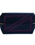 Kusshi Signature Makeup Bag - Navy & Pink