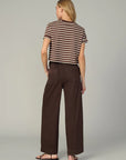 Boxy Tee - Brown & Sand