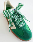 Gingham Shoelace - Green