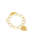 Radiant Heart Magnetic Bracelet - Gold