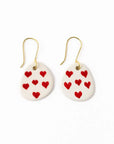 Danielle Ceramic Heart Earrings