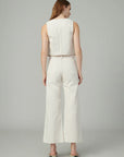 Relaxed Tailored Vest - Natural Stripe