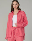 Boyfriend Button Down - Cherry