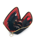 Kusshi Everyday Makeup Bag - Black & Red