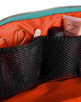 Kusshi Everyday Makeup Bag - Seafoam Green & Orange