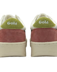 Gola Grandslam Sneaker - White/Dark Brown/Moss