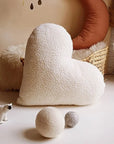 Heart Pillow - Ivory