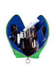 Kusshi Everyday Makeup Bag - Kelly Green & Navy