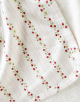 Layette Hooded Towel - Strawberry
