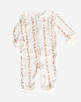 Long Sleeve Zip Onesie - Strawberry
