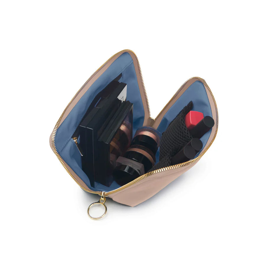 Kusshi Everyday Makeup Bag - Blush & Cool Grey