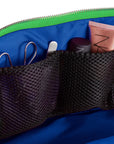 Kusshi Signature Makeup Bag - Kelly Green & Navy