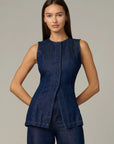 Seamed Denim Tunic