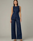 Seamed Denim Tunic
