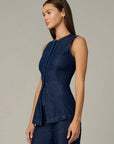 Seamed Denim Tunic