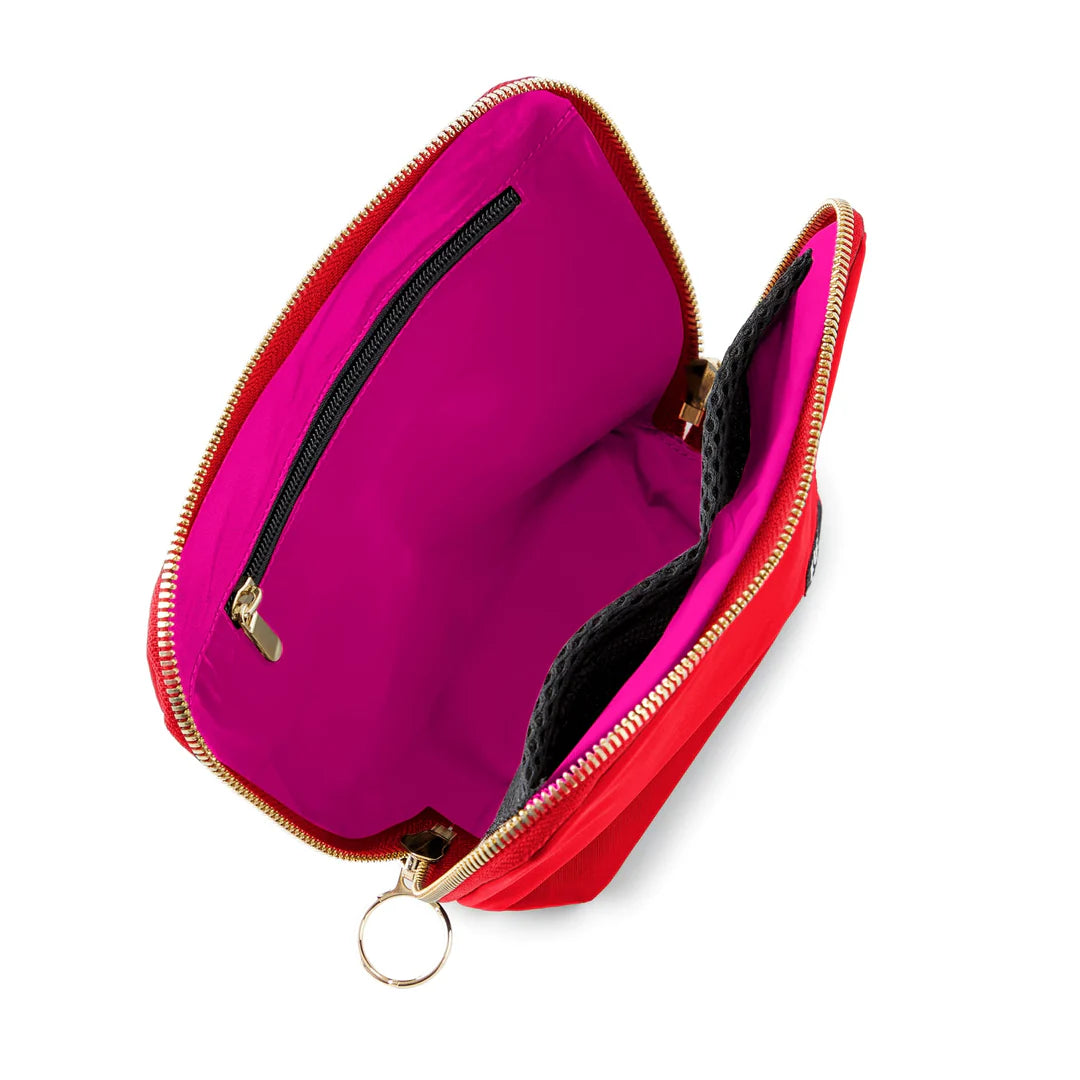 Kusshi Everyday Makeup Bag - Red & Pink