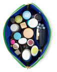 Kusshi Signature Makeup Bag - Kelly Green & Navy