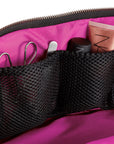 Kusshi Signature Makeup Bag - Navy & Pink