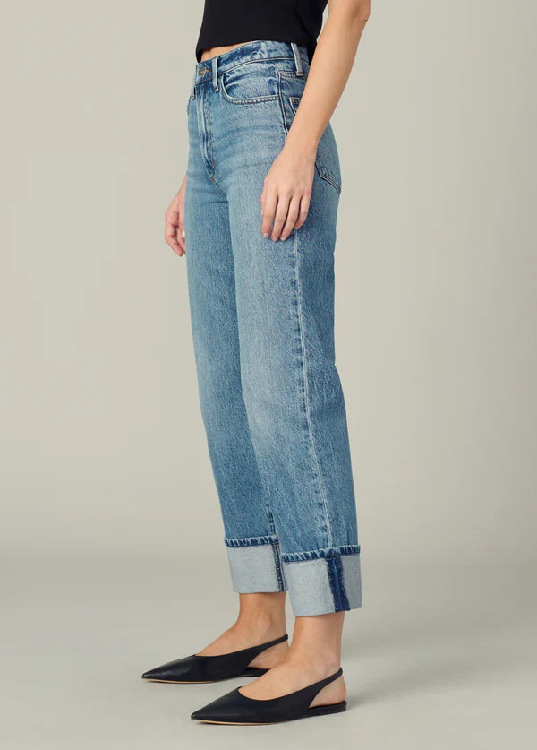 Margot Cuffed Straight Jeans - Showdown