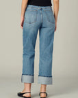 Margot Cuffed Straight Jeans - Showdown