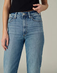 Margot Cuffed Straight Jeans - Showdown