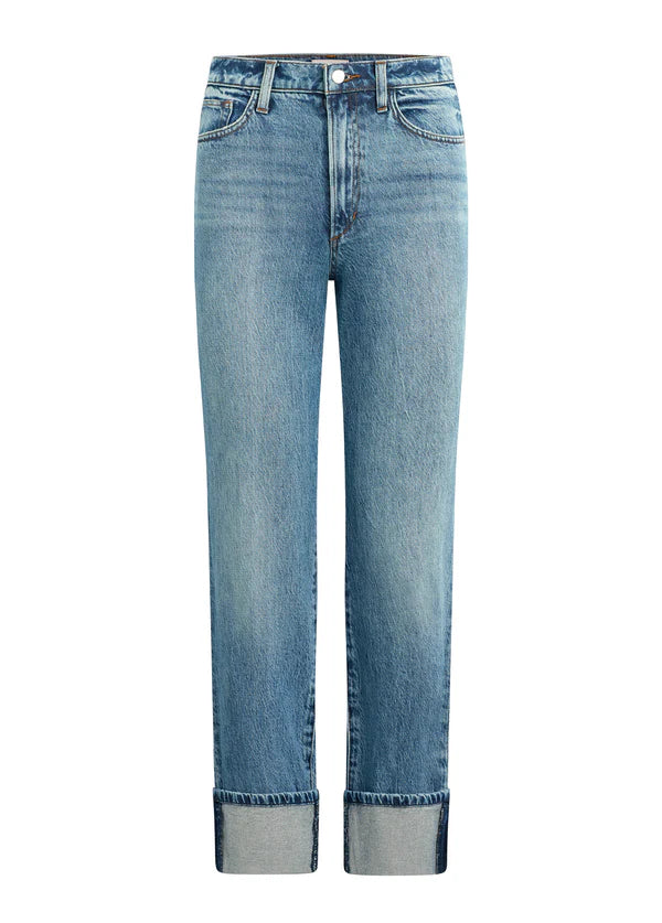 Margot Cuffed Straight Jeans - Showdown