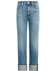 Margot Cuffed Straight Jeans - Showdown