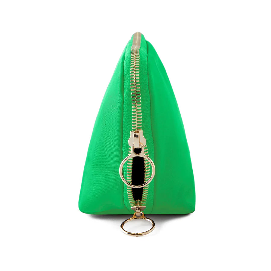 Kusshi Everyday Makeup Bag - Kelly Green & Navy