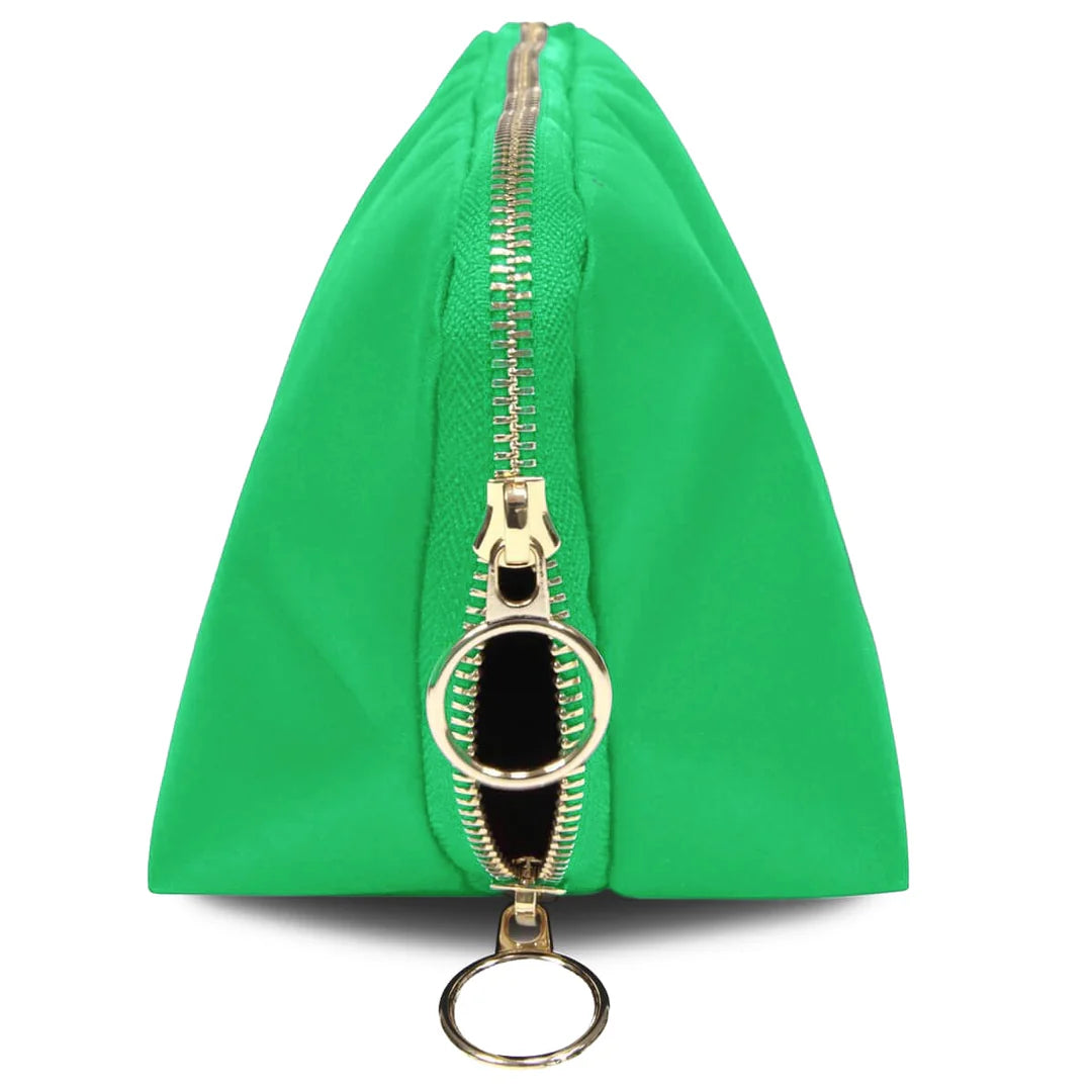 Kusshi Signature Makeup Bag - Kelly Green & Navy