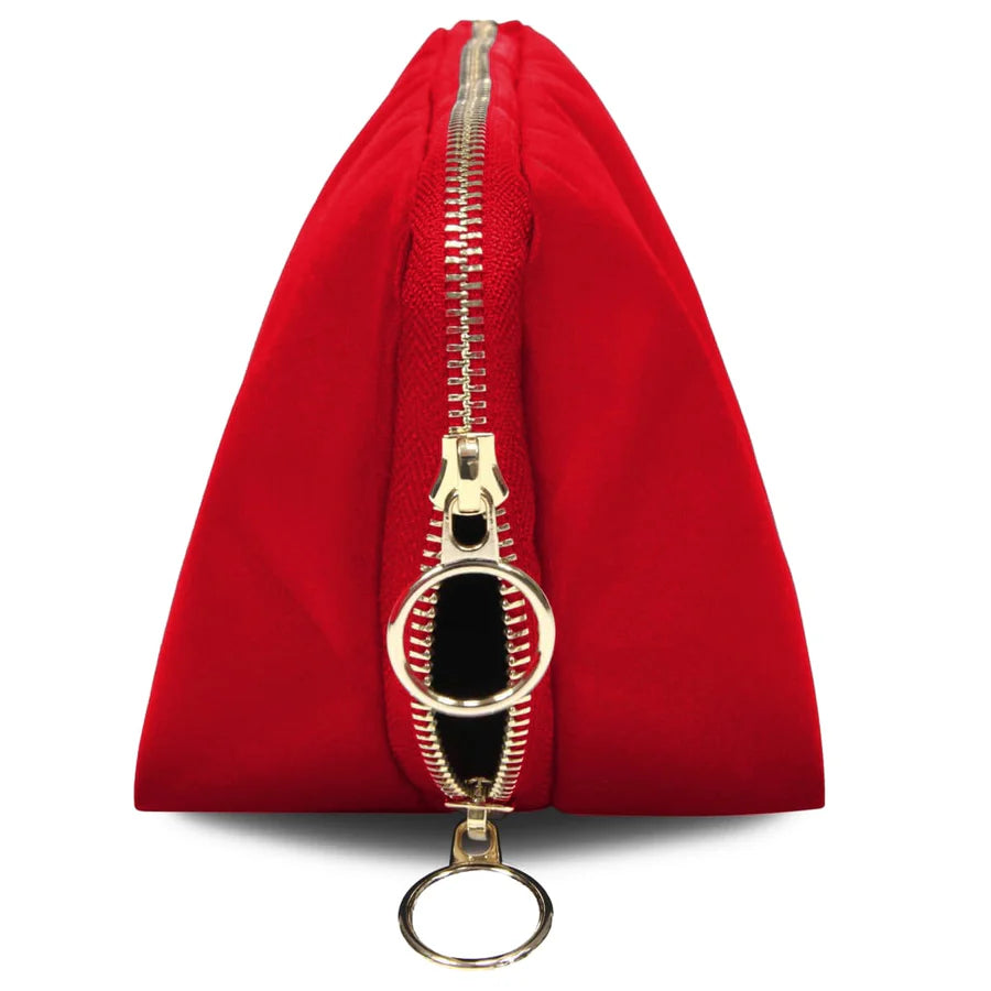 Kusshi Signature Makeup Bag - Red & Pink