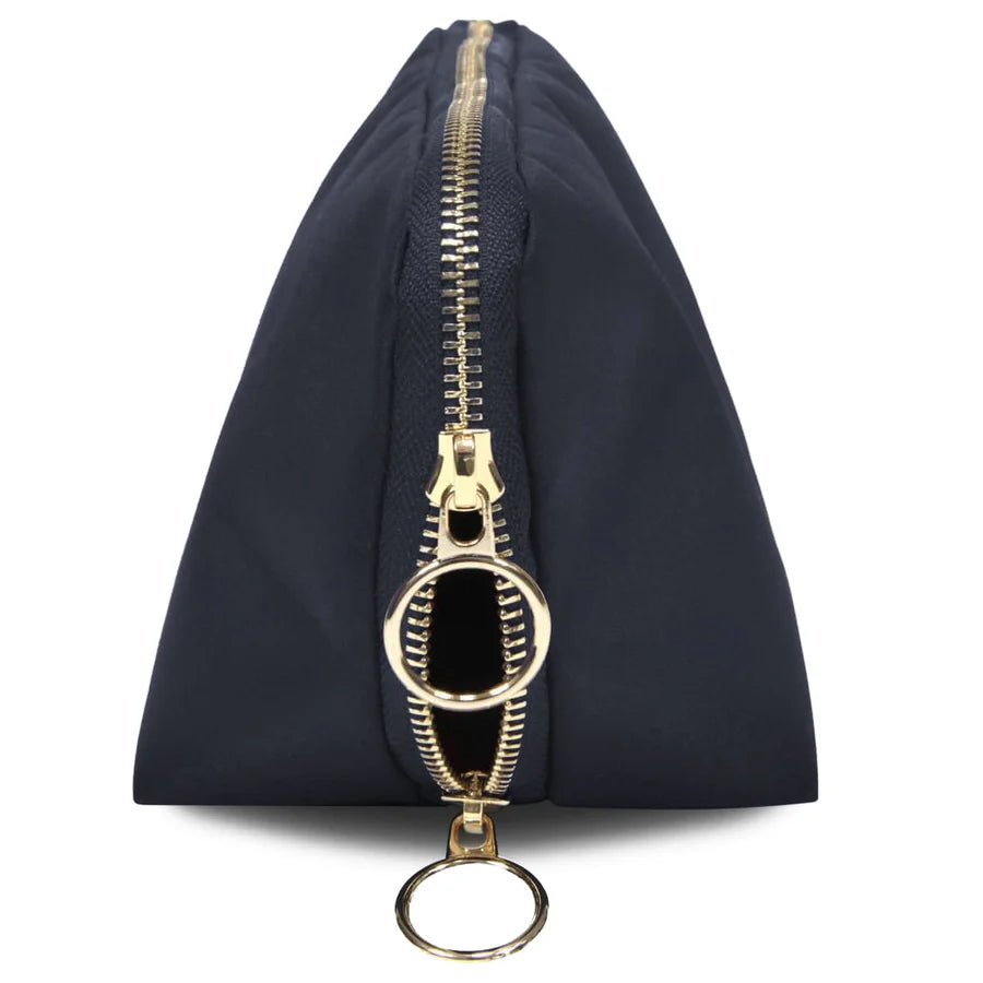 Kusshi Signature Makeup Bag - Navy & Pink