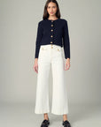 Ellia Wide Leg Ankle - Milk