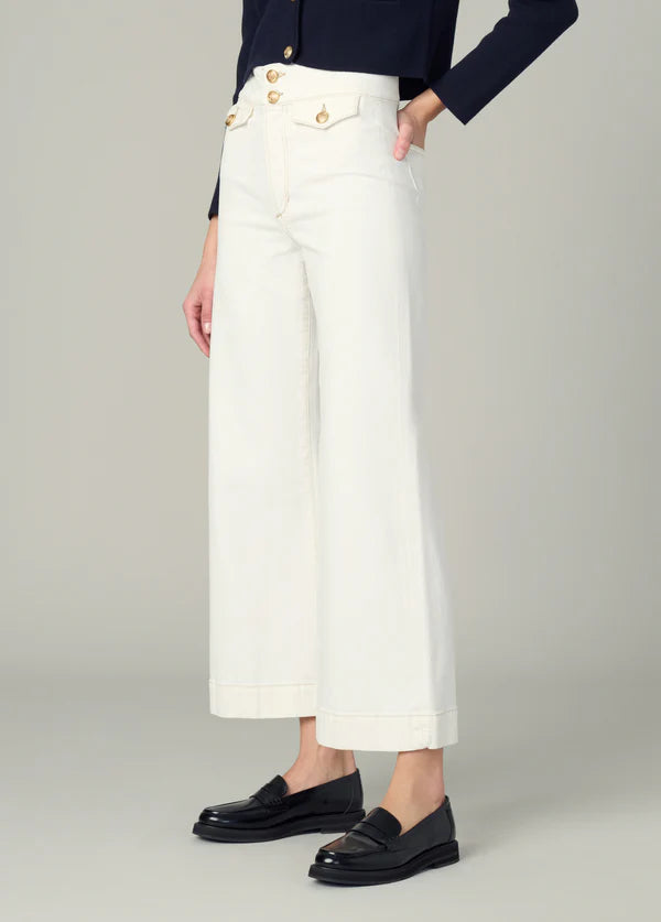 Ellia Wide Leg Ankle - Milk