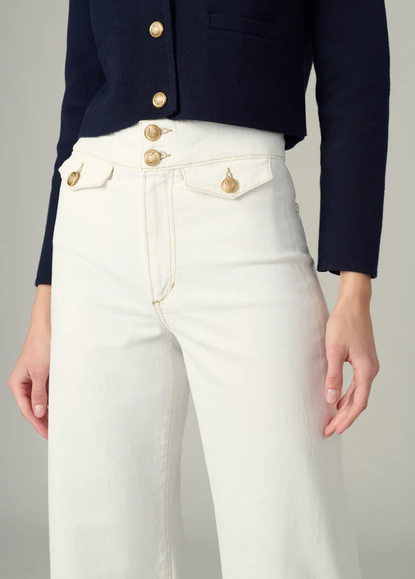 Ellia Wide Leg Ankle - Milk