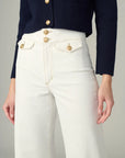 Ellia Wide Leg Ankle - Milk