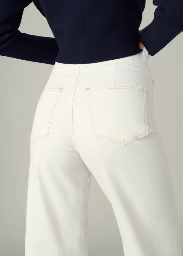 Ellia Wide Leg Ankle - Milk