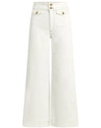 Ellia Wide Leg Ankle - Milk