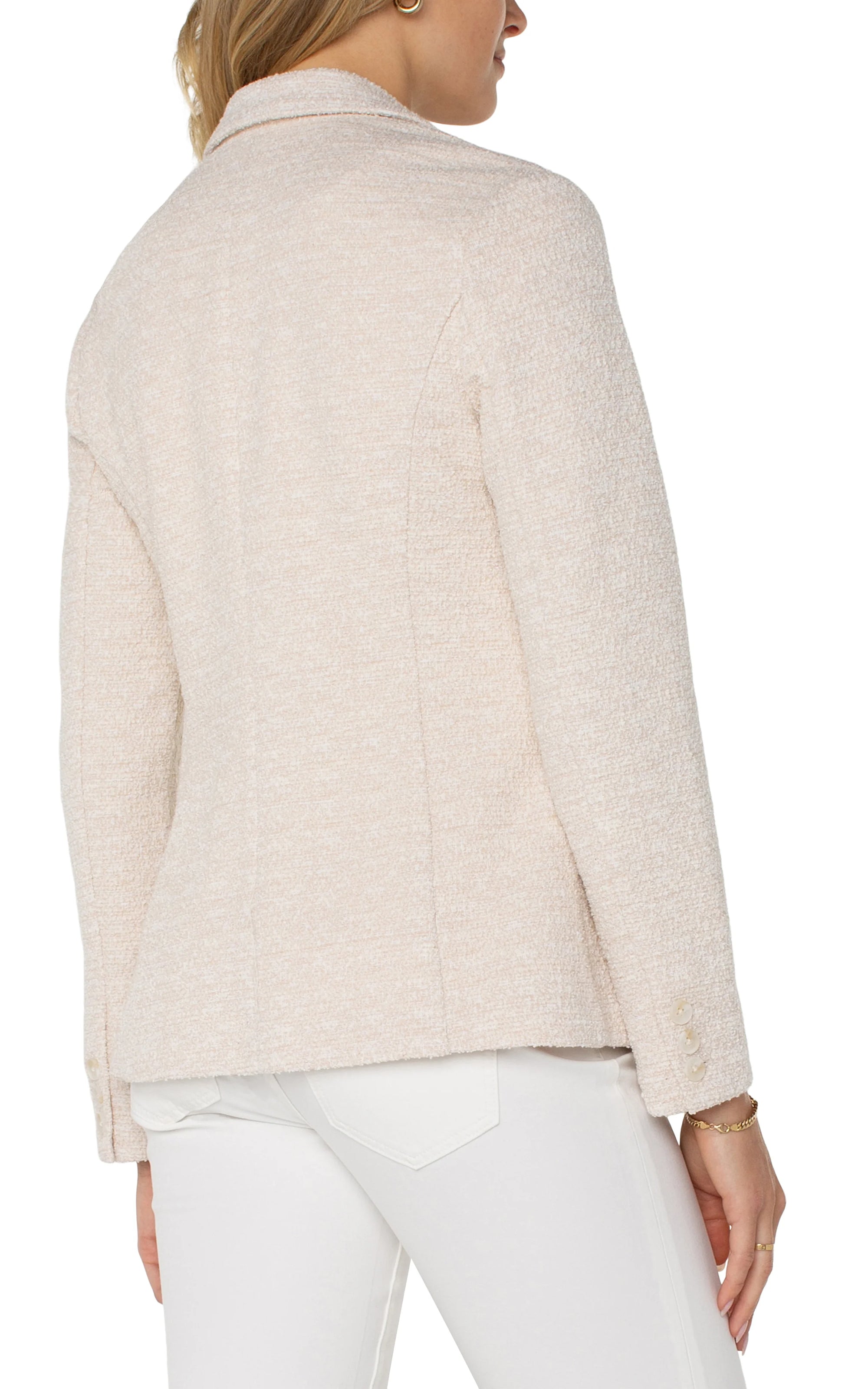 Fitted Blazer - Boucle Knit