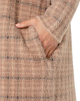 Sweater Coat - Carmel Plaid