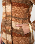 Double Breasted Peacoat - Nutmeg