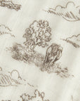 Contour Burp Cloth - Country Toile