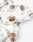 Ruffle Collar Onesie - Picnic