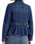 Peplum Denim Jacket - Strasbourg