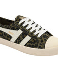 Gola Plimsoll - Leopard, Khaki & Off White