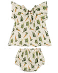Fresh Veggies Bamboo Dress & Bloomer Set