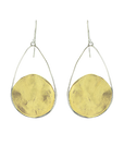 Nomad Earrings - Brass & Sterling Silver