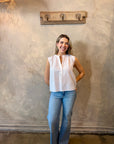 Mila Top - White Eyelet
