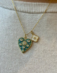 TCP Teal Heart Charm